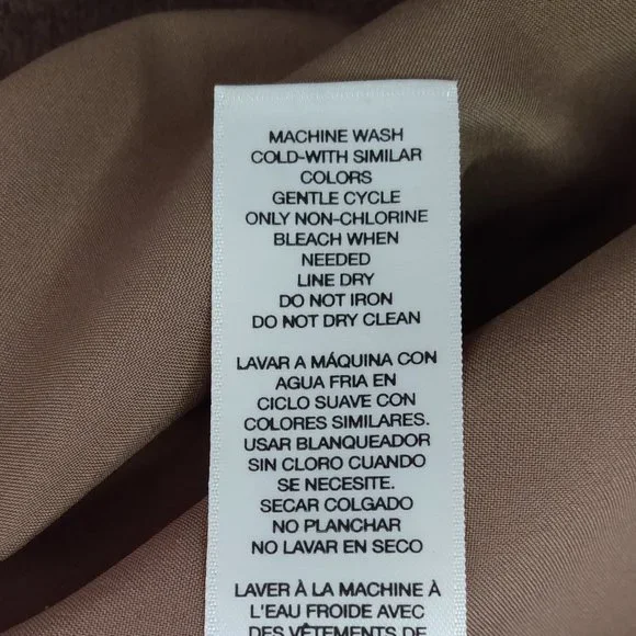 Chicos Jacket Women Size 0/S/4 Brown Faux Suede Fringe Boho Western Festival - Picture 5 of 15